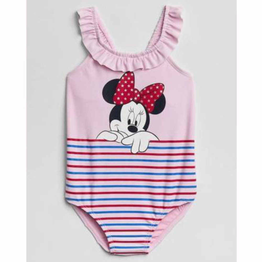 Baby Gap NWT Minnie Mouse Ruffle Swimsuit 2 Years